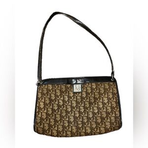 Vintage Christian Dior Trotter Diorissimo Shoulder Bag